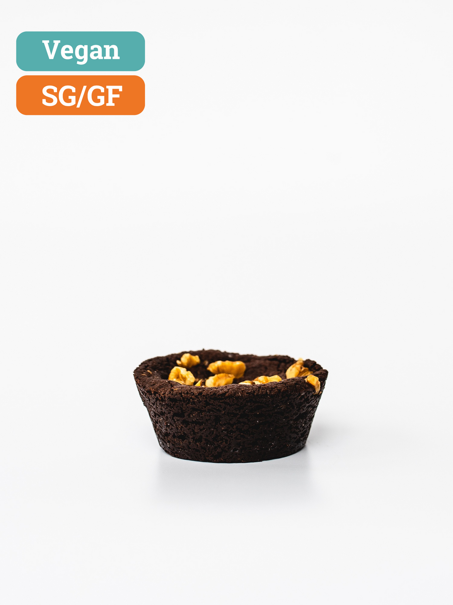Baked Cake Walnut Brownie -V -GF